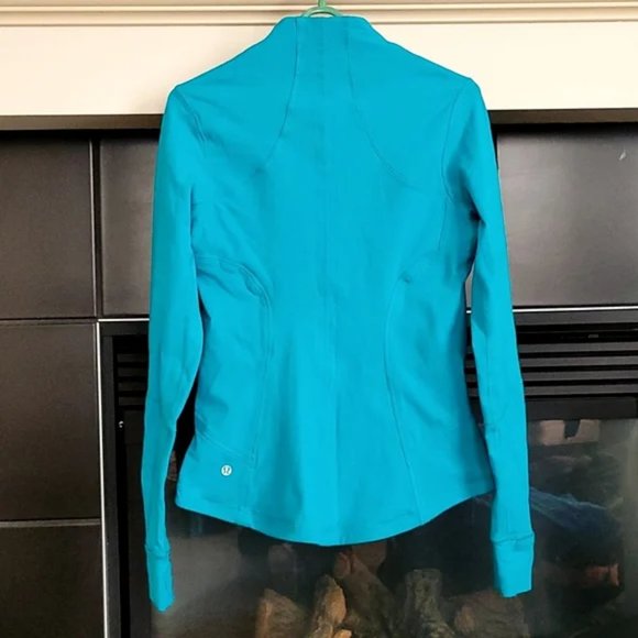 Lululemon Full Zip Forme Jacket Teal Pink Size 8 - Picture 2 of 10